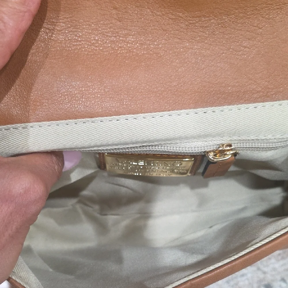 Valentino Camel Leather Crossbody Bag - Picture 7 of 10